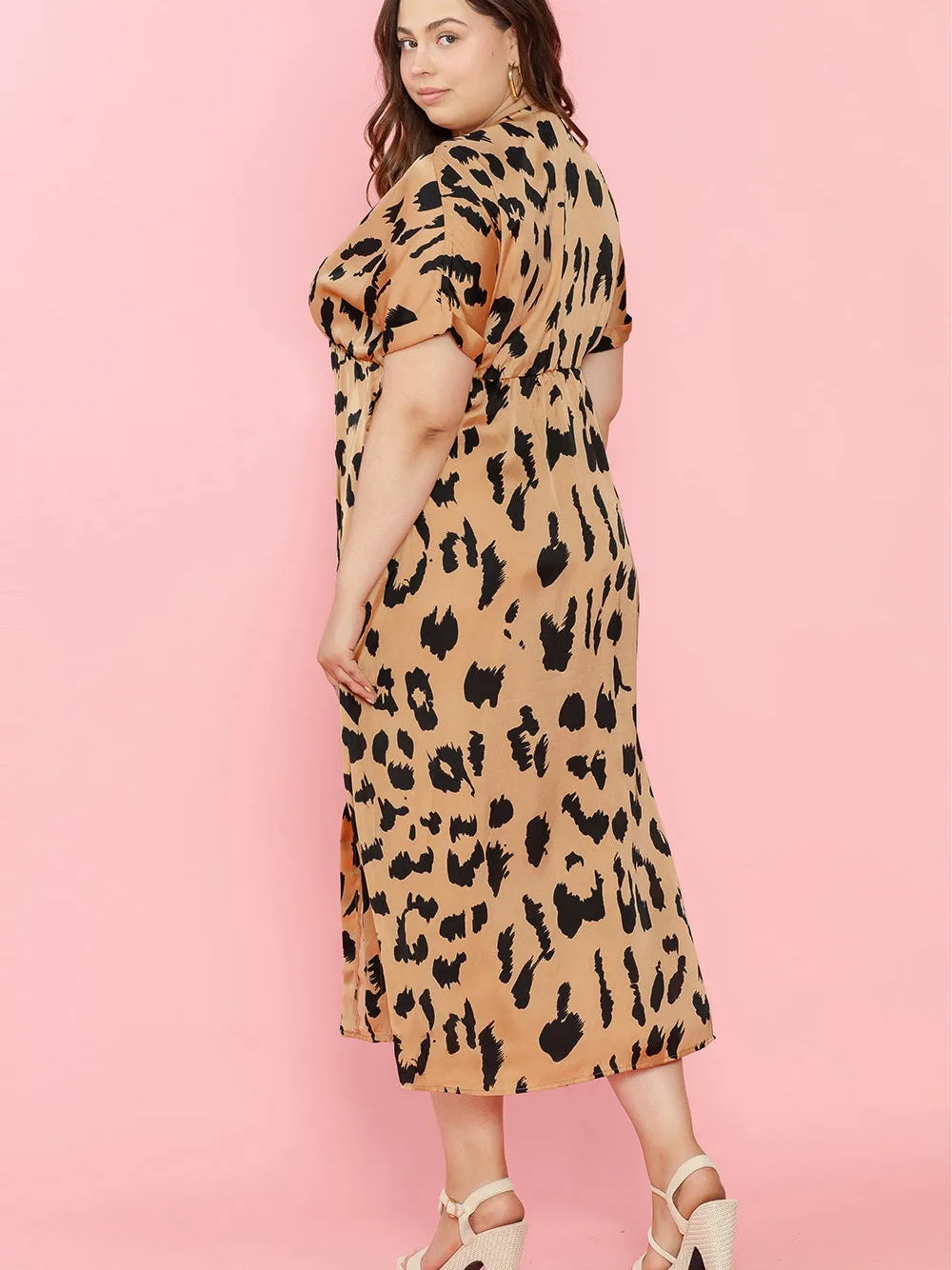 A-Line Leopard Print Dress