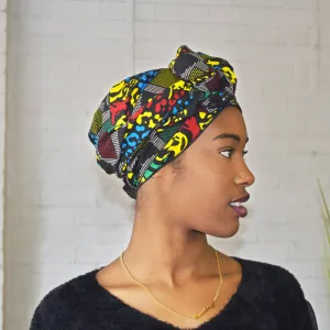 African Print Head wrap - Temi