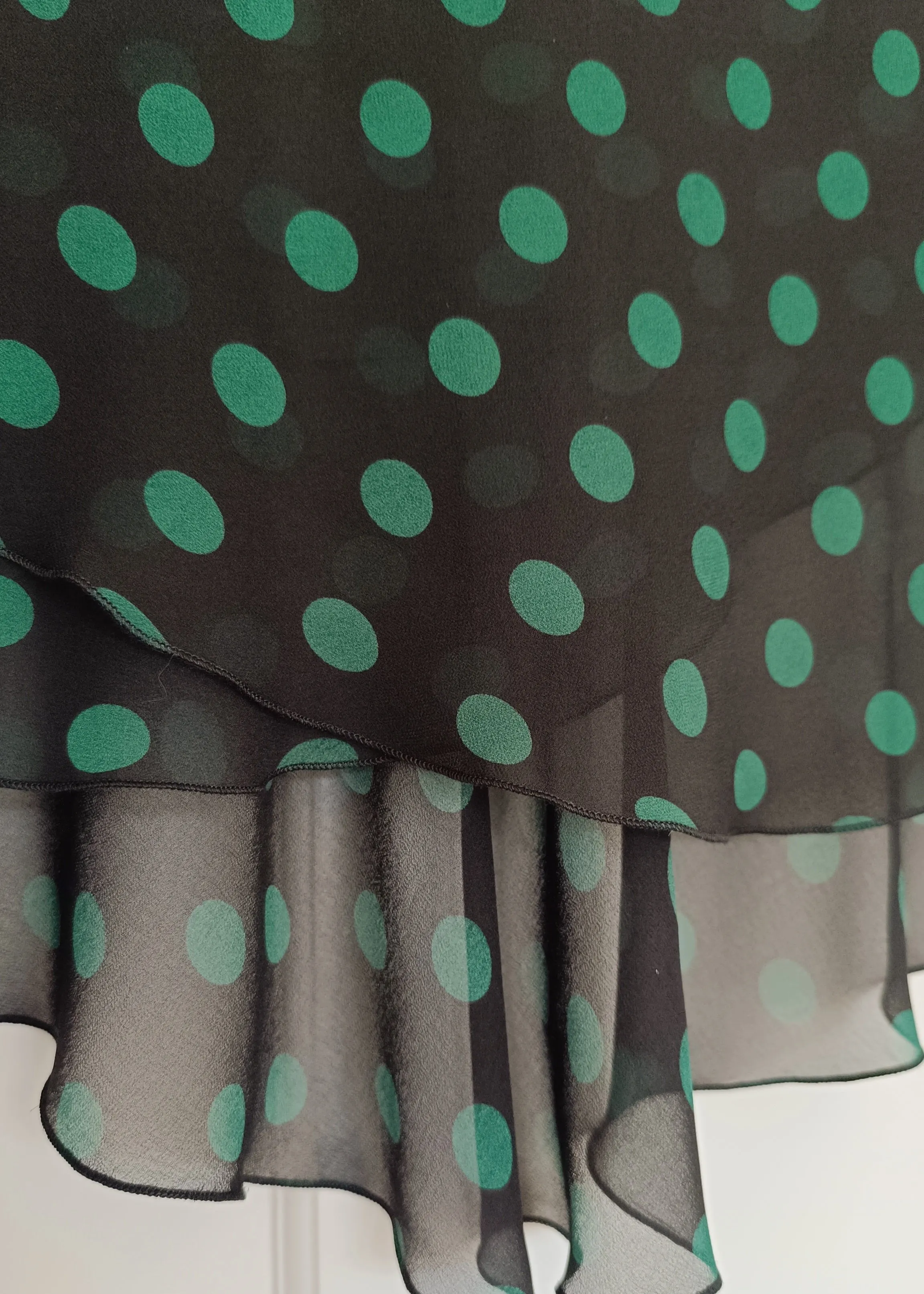 Ballet skirt: Green Polka Dots