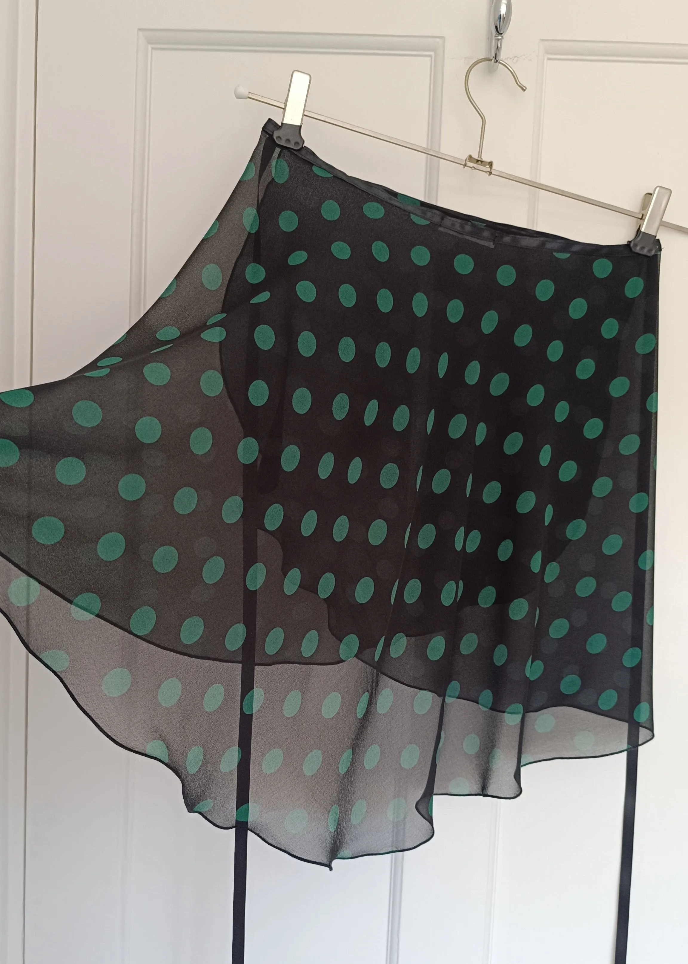 Ballet skirt: Green Polka Dots