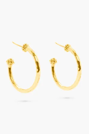 Berry Medium Hoop Earrings