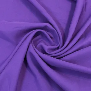 Blue Solid Malai Crepe Fabric