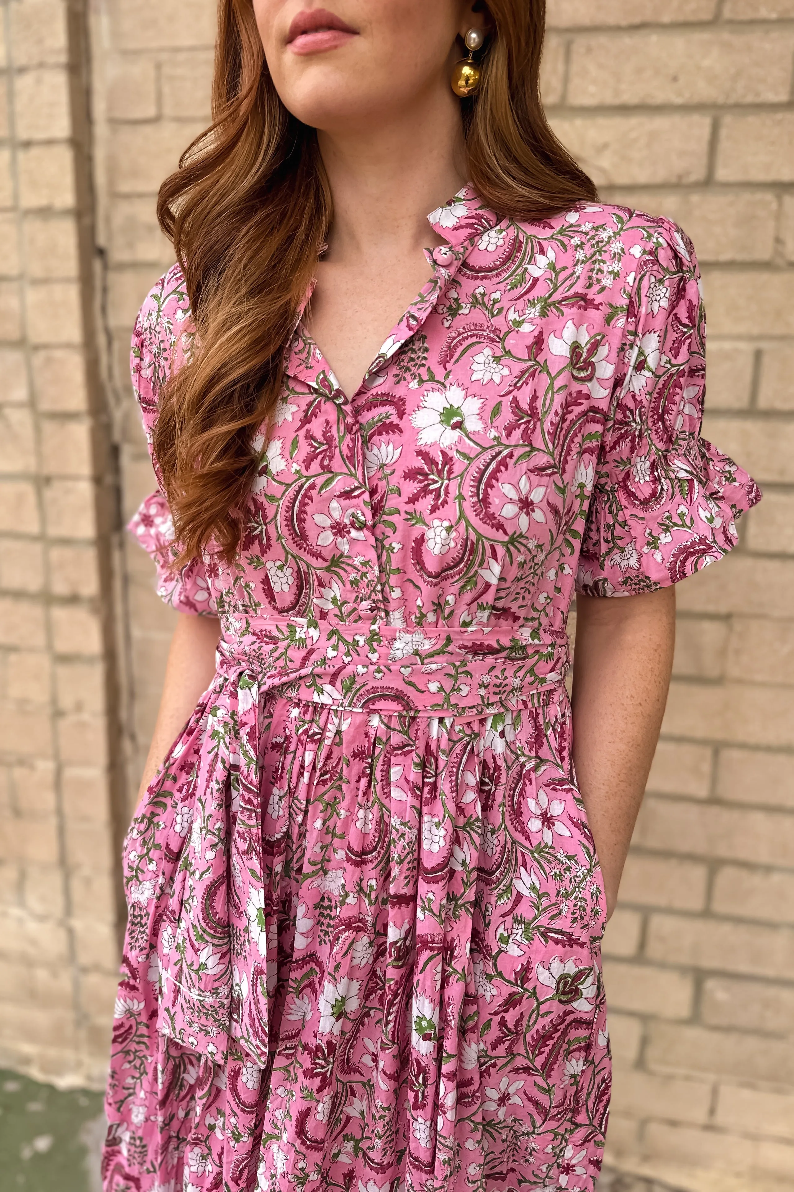 Bohemian Gemme Blair Maxi-Pink Floral