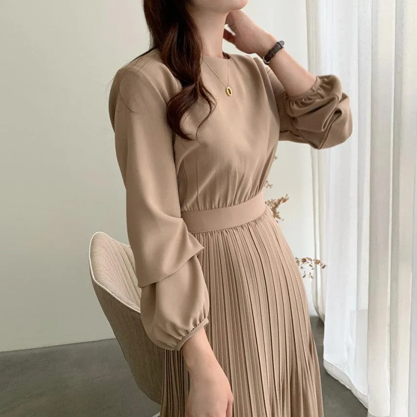 Chiffon Pleated Dress