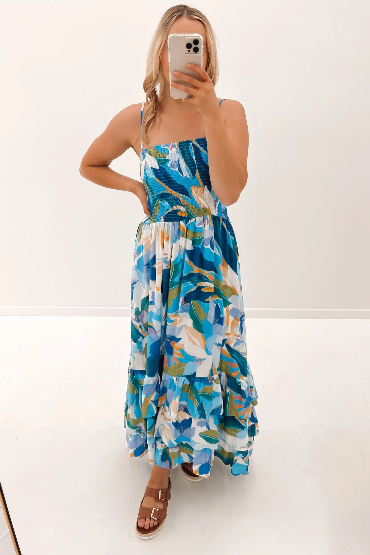 Dazie Maxi Dress Blue Multi