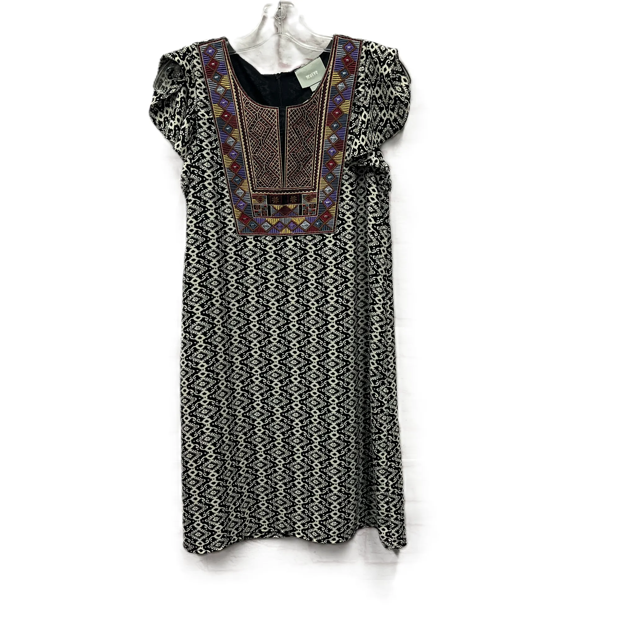 Dress Casual Midi By Maeve In Black & Cream, Size: Xs