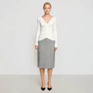 Eileen Wool-Blend Skirt