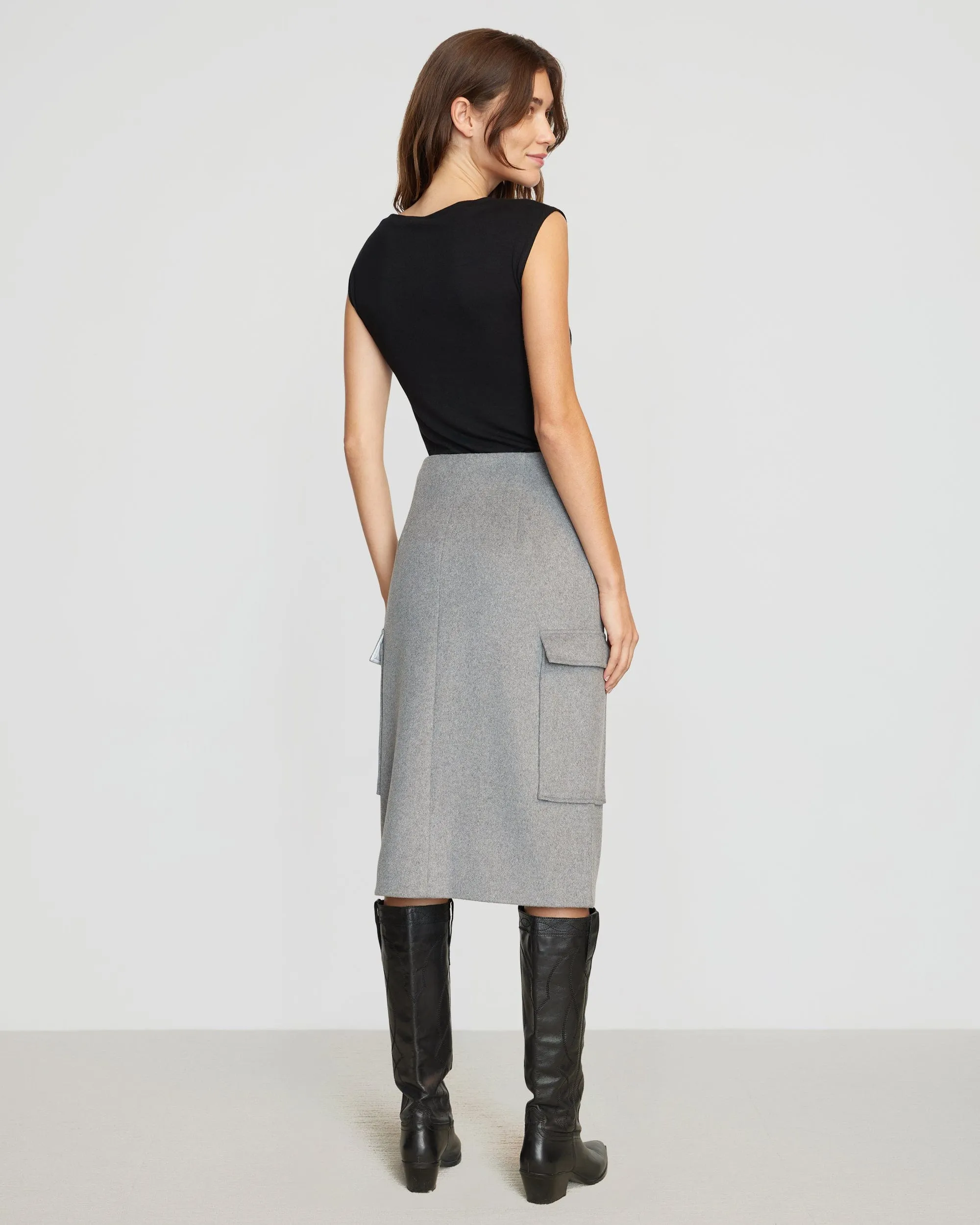 Eileen Wool-Blend Skirt