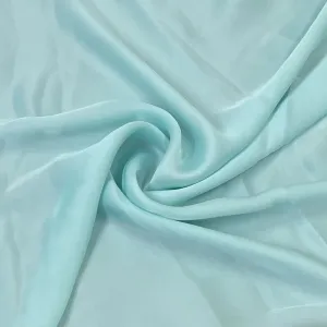 Exclusive Blue Solid Georgette Satin Fabric