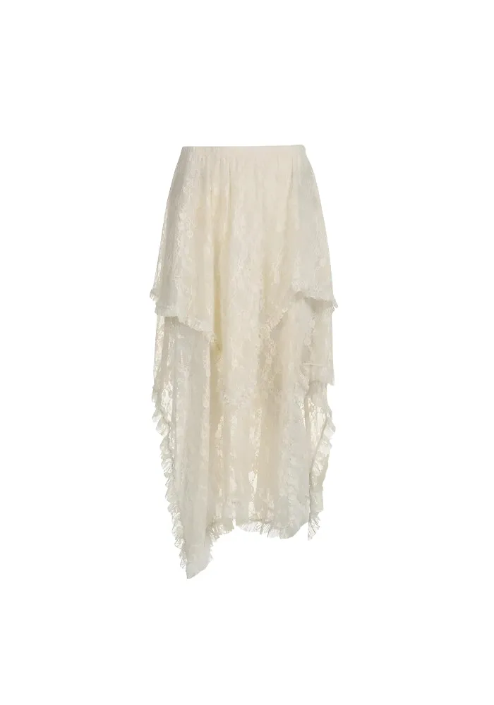 Fairy Grunge Lace Midi Skirt