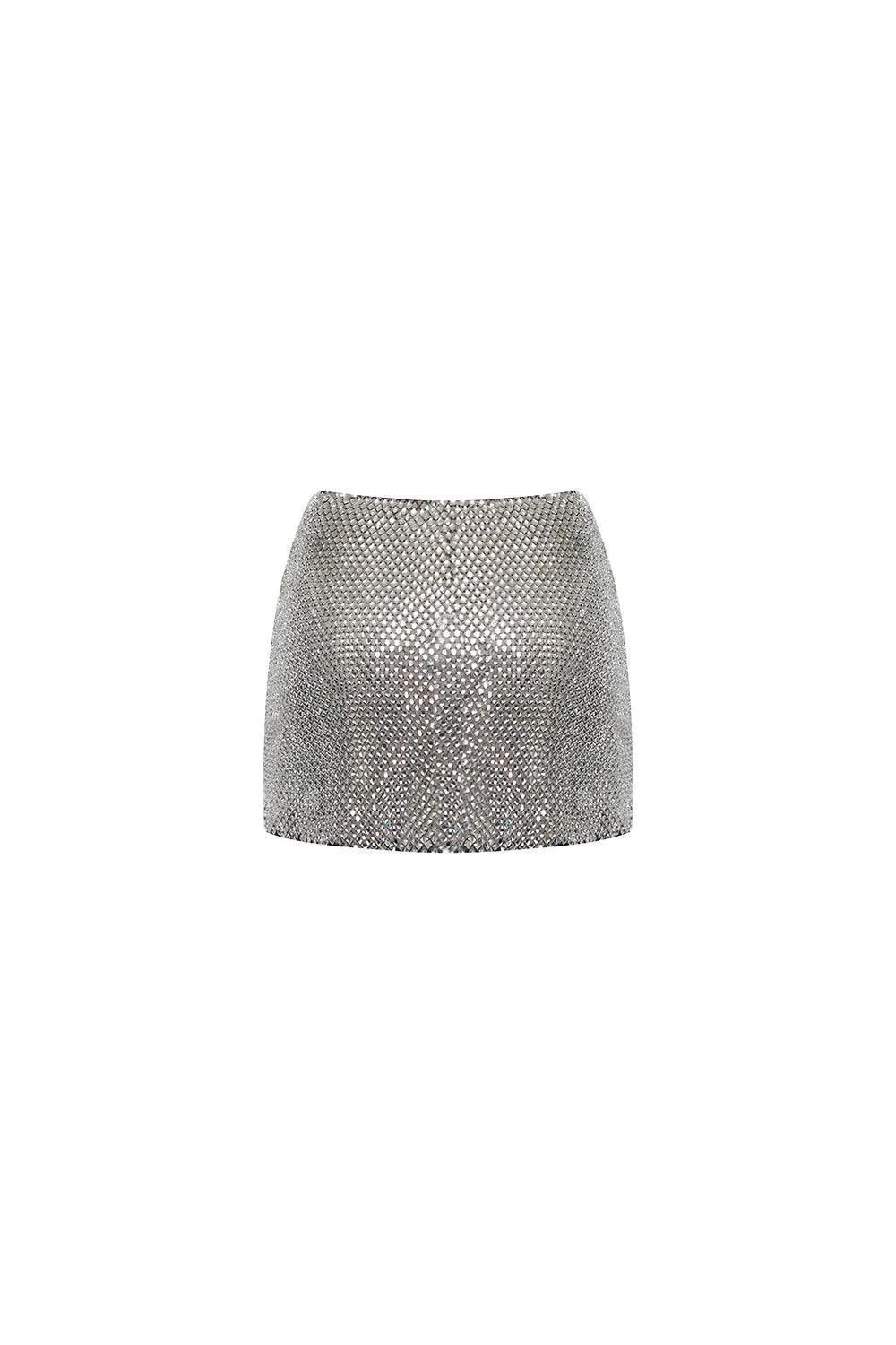 Galila A-line Stone Mesh Mini Skirt