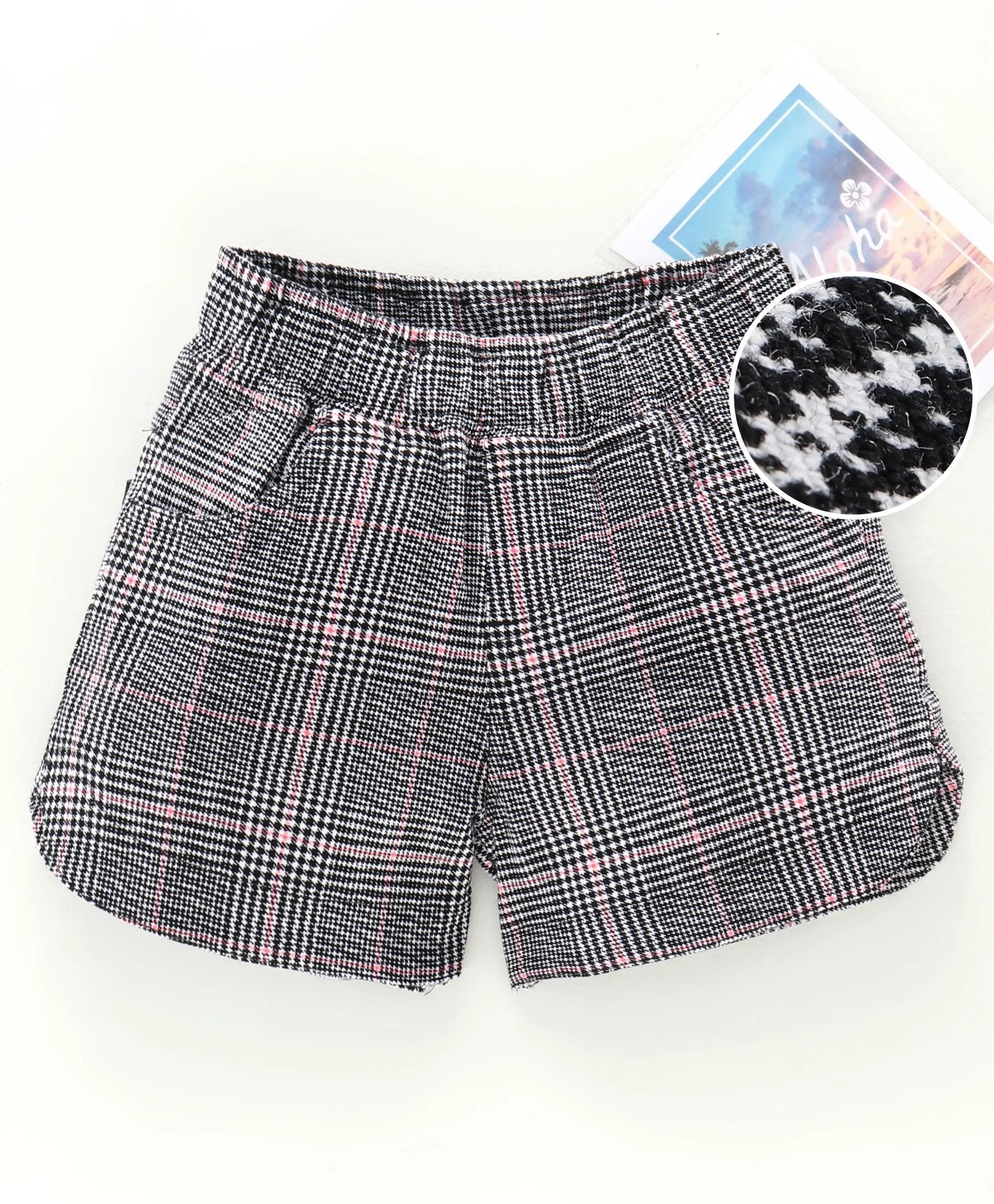 Girls Stretchable Cotton Shorts