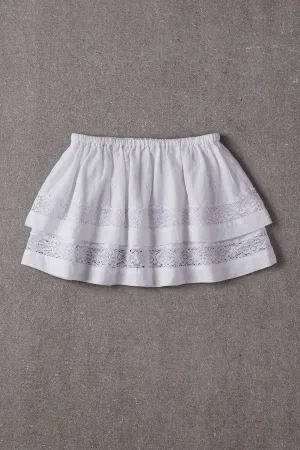 Girls White Skirt Nellystella Rosey