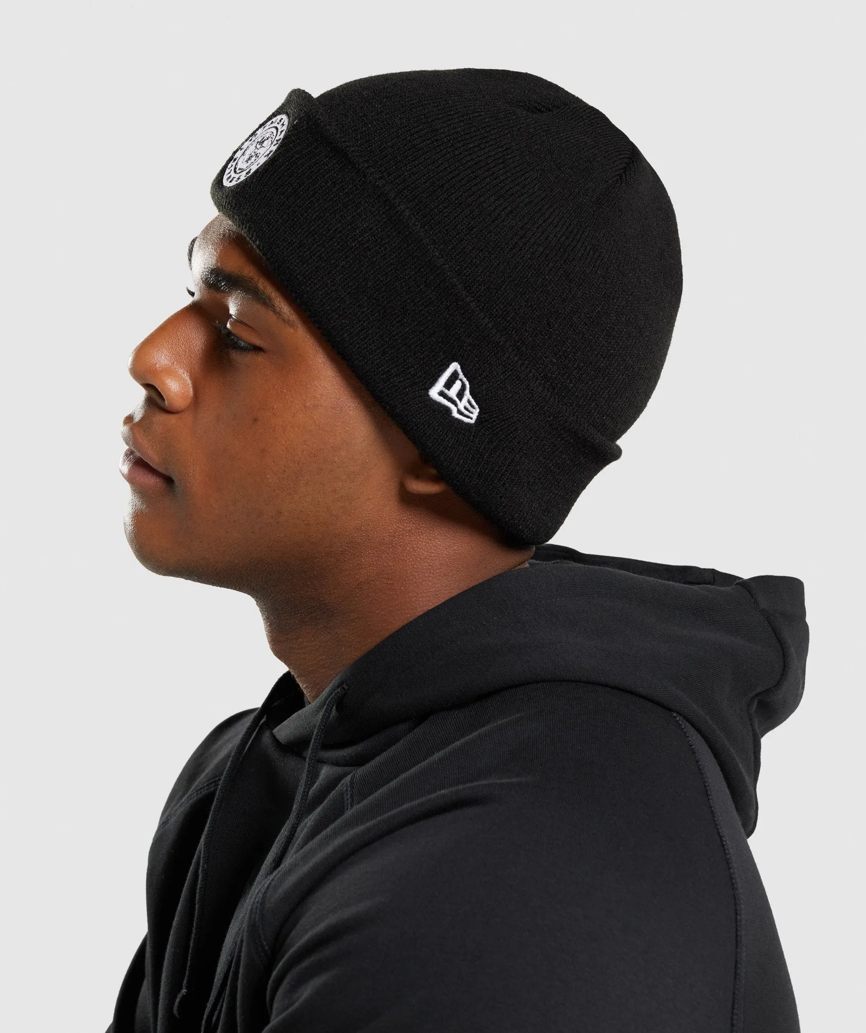 Gymshark New Era Legacy Cuff Knit - Black