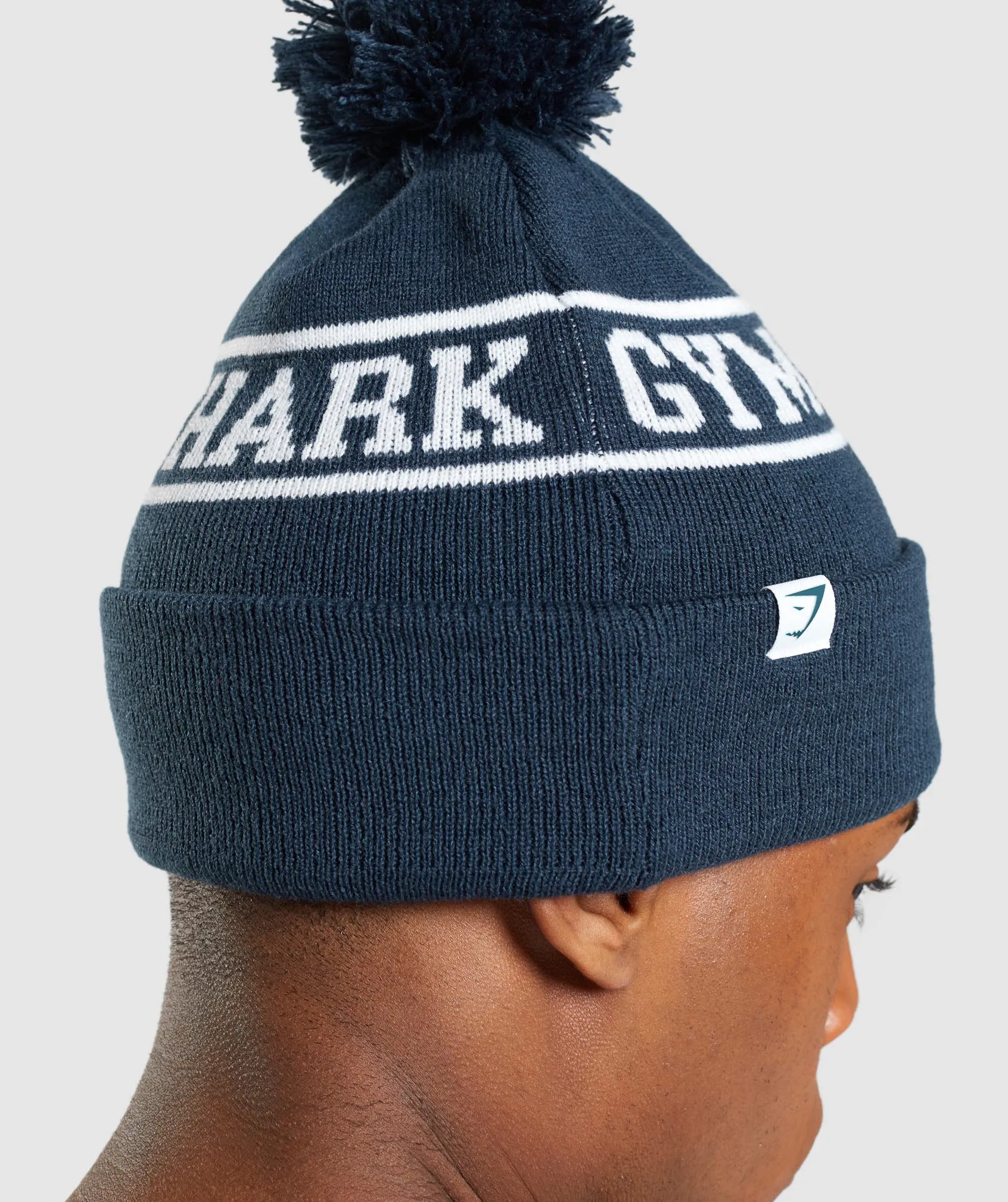 Gymshark New Era Tab Beanie - Blue