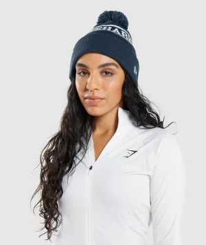 Gymshark New Era Tab Beanie - Blue