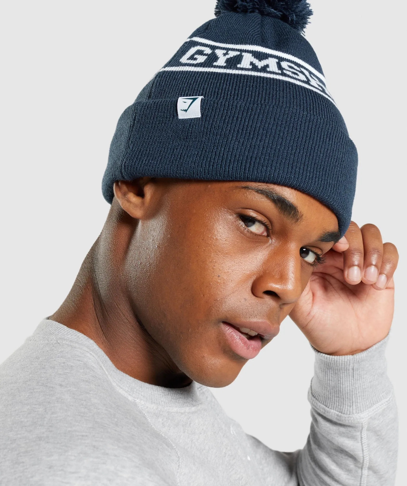 Gymshark New Era Tab Beanie - Blue