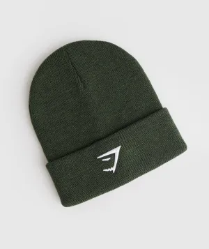 Gymshark Sharkhead Beanie - Moss Olive