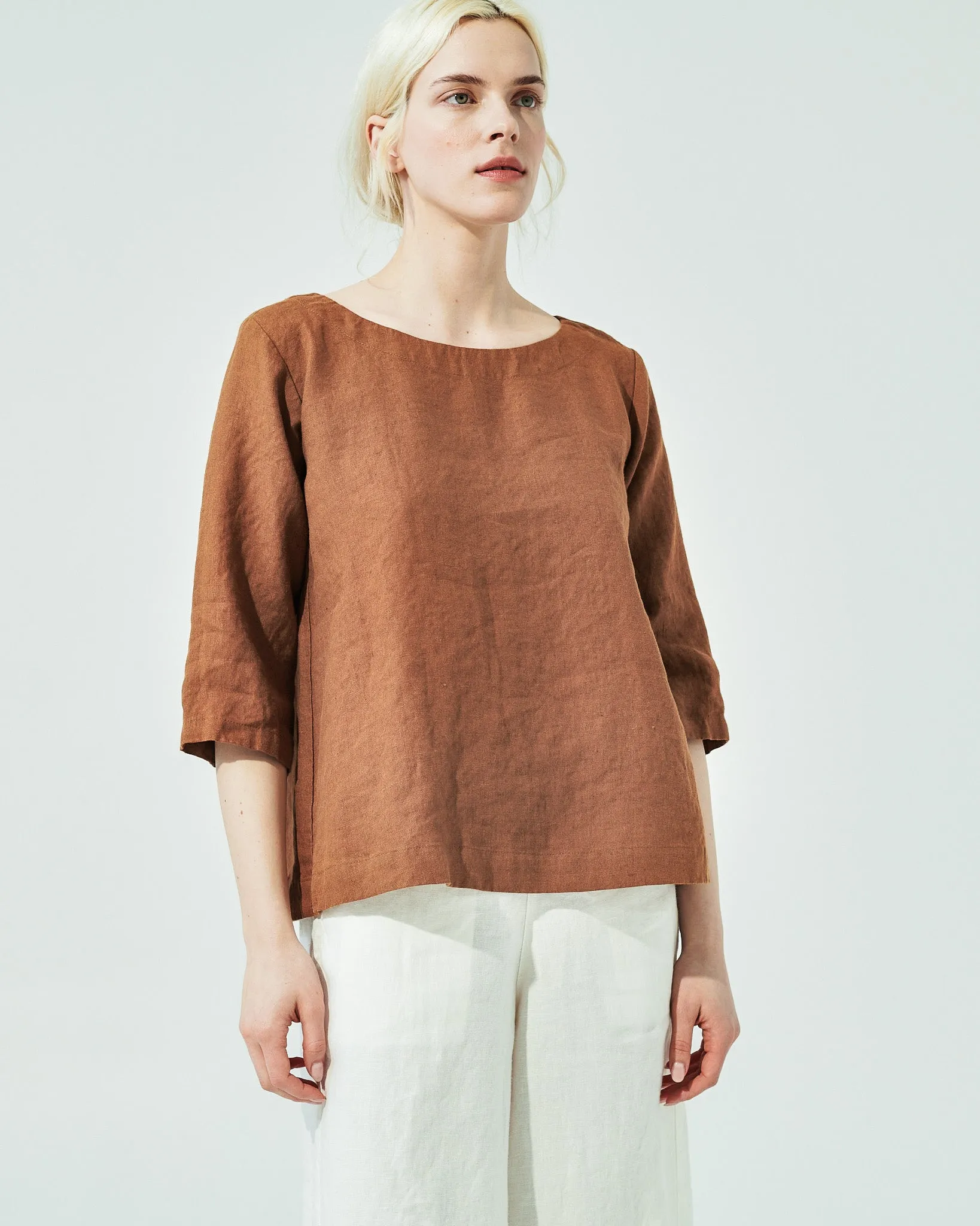 JANUARY loose linen top (SS24)