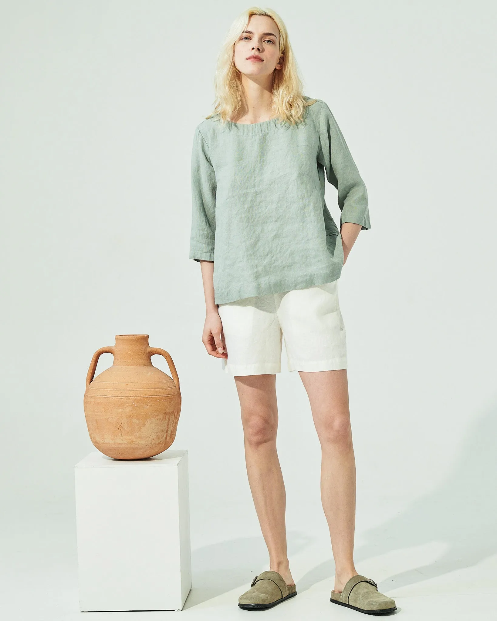 JANUARY loose linen top (SS24)