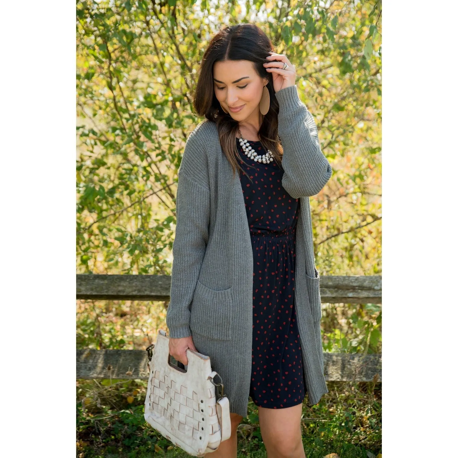 Knit Boyfriend Tunic Cardigan