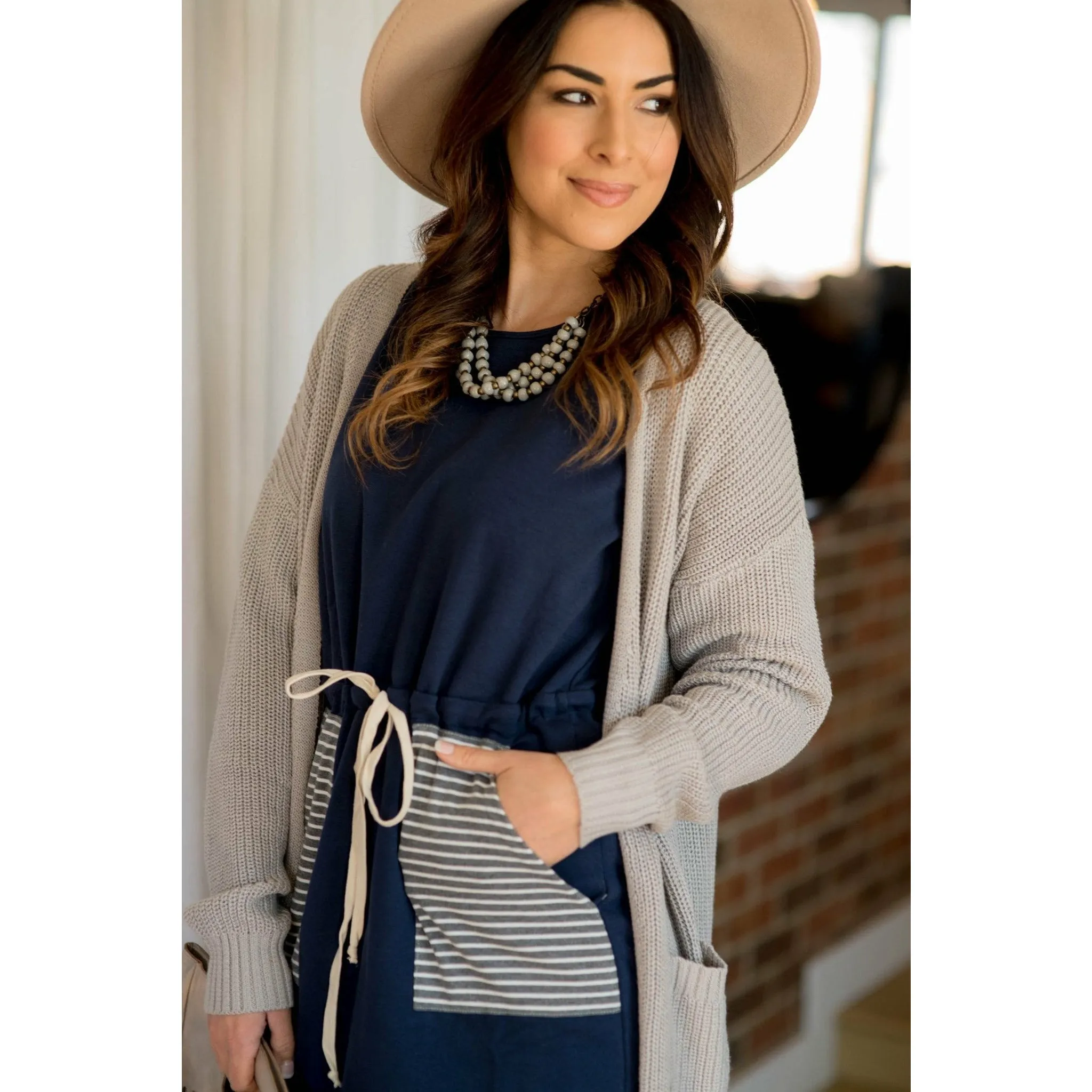 Knit Boyfriend Tunic Cardigan