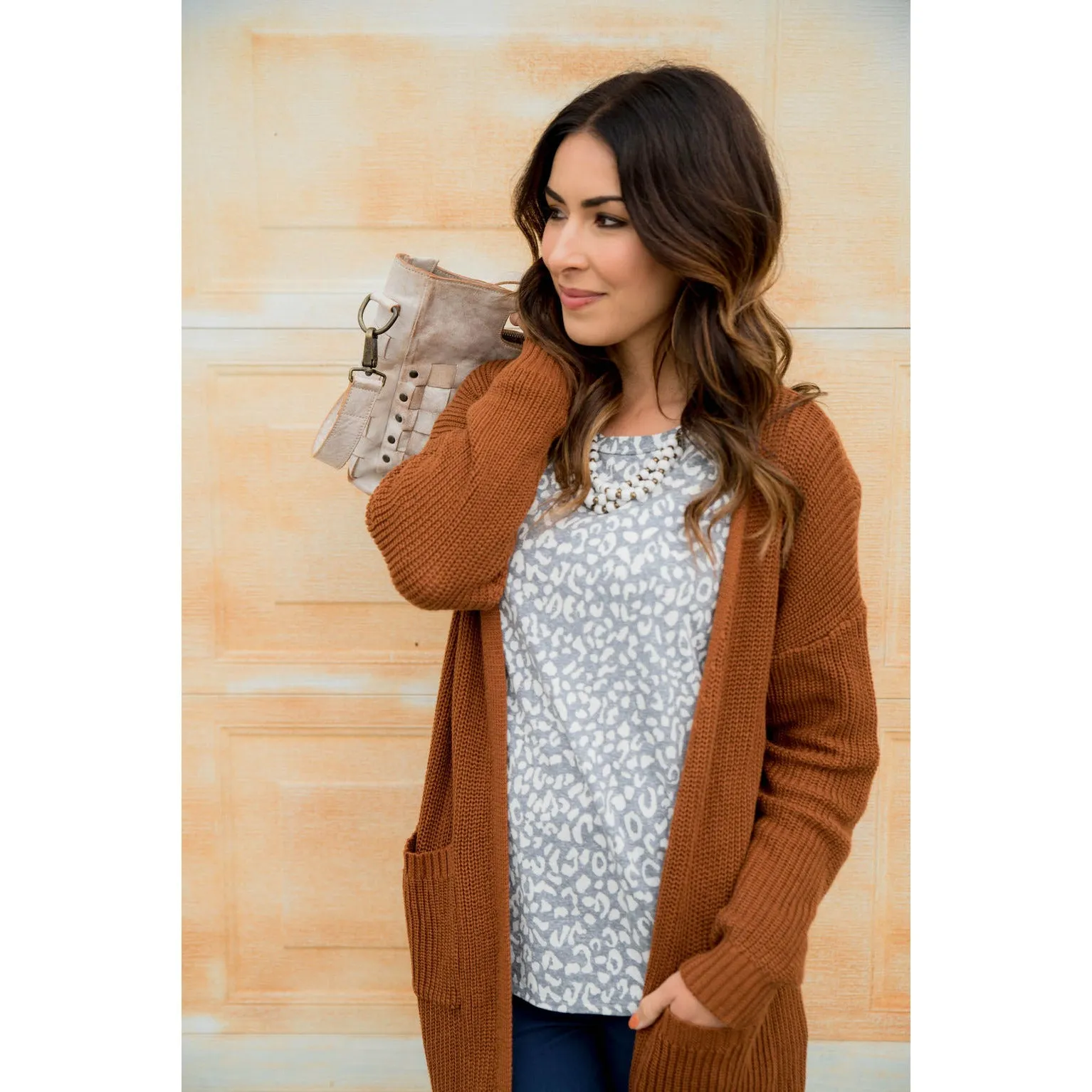 Knit Boyfriend Tunic Cardigan