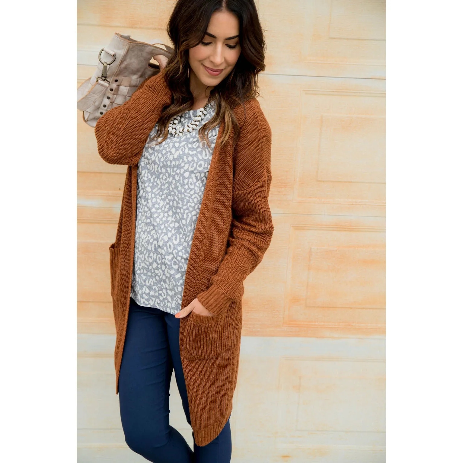 Knit Boyfriend Tunic Cardigan