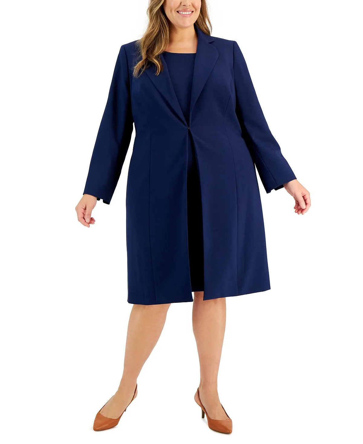 Le Suit Plus Size Blazer and Plus Size Sheath Dress