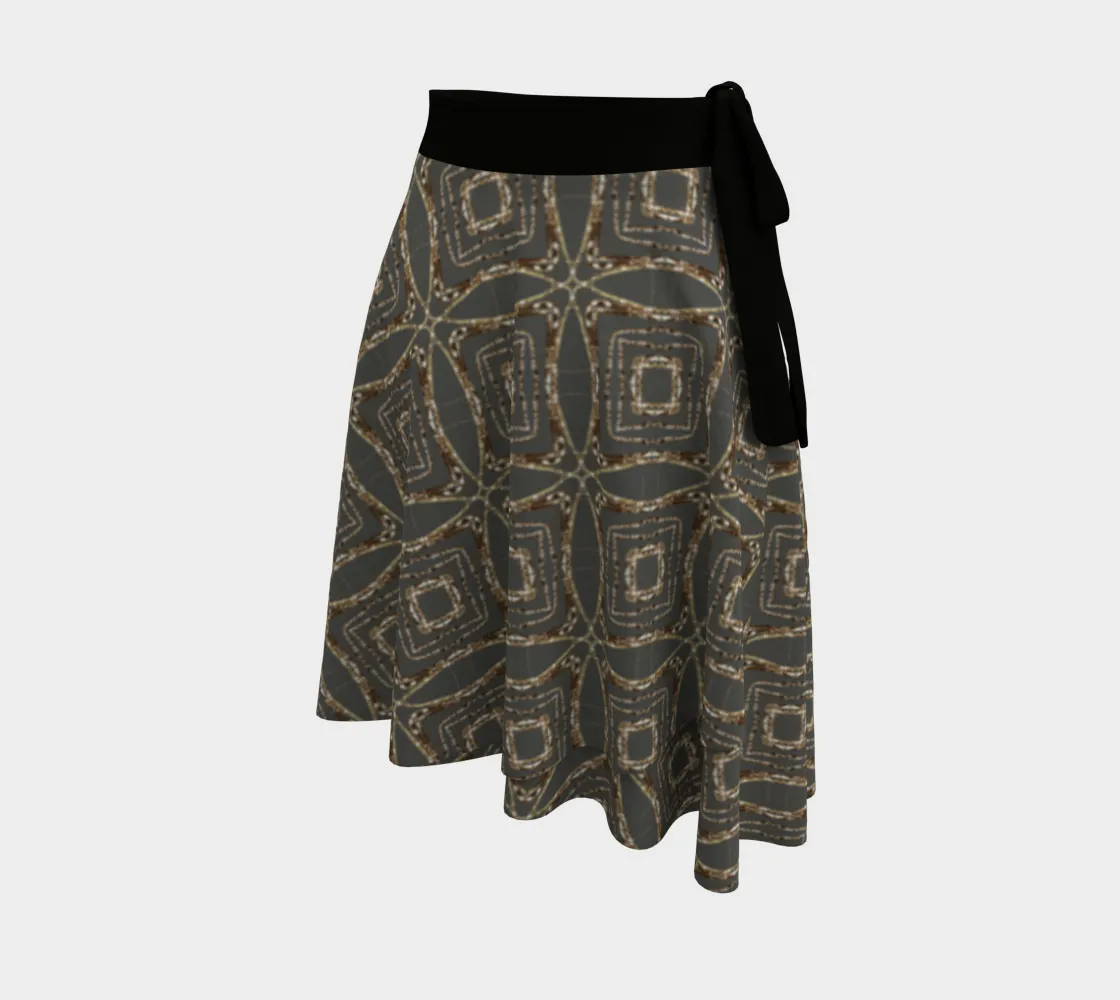 Lichen Log Grey Wrap Skirt