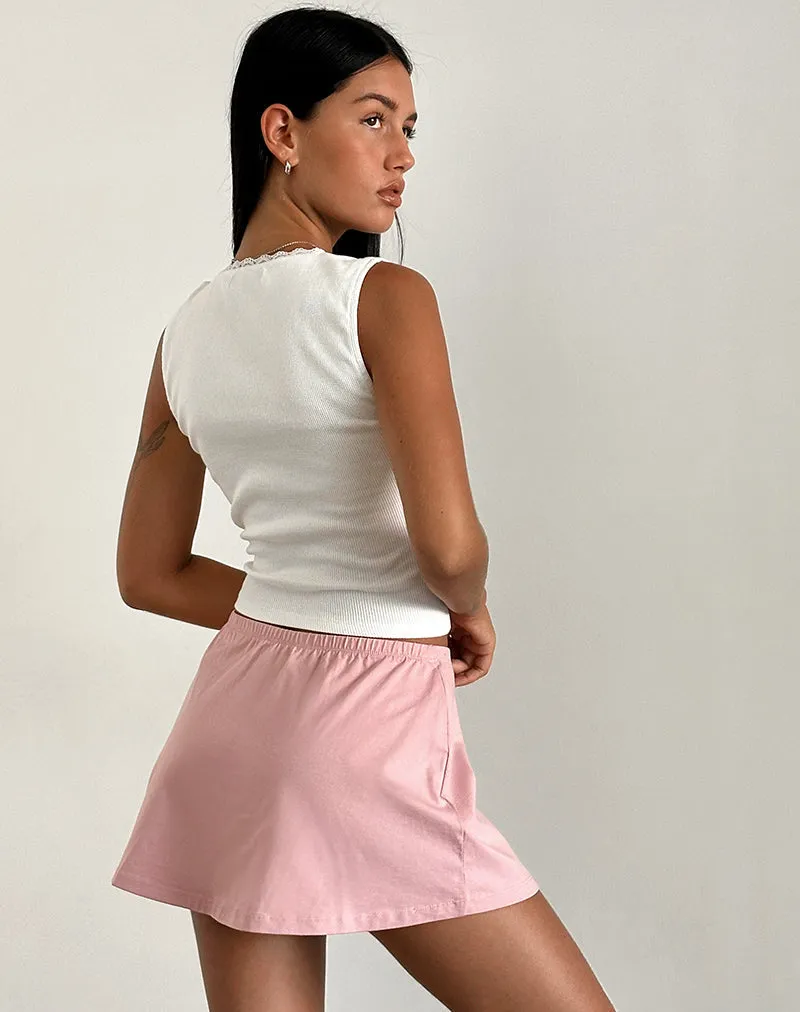 Nidya Aline Mini Skirt in Pink Lady