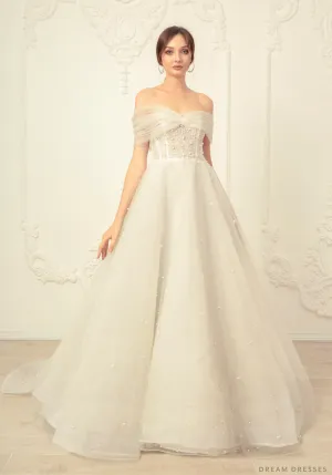 Off The Shoulder Ball Gown Wedding Dress (#Letizia)