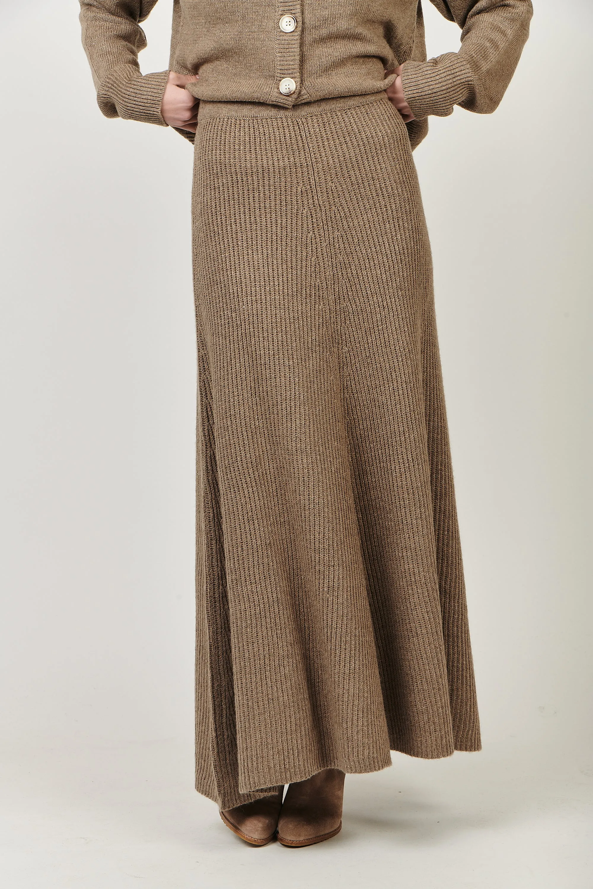 Olive et Julie - Cashmere Blend Skirt Khaki