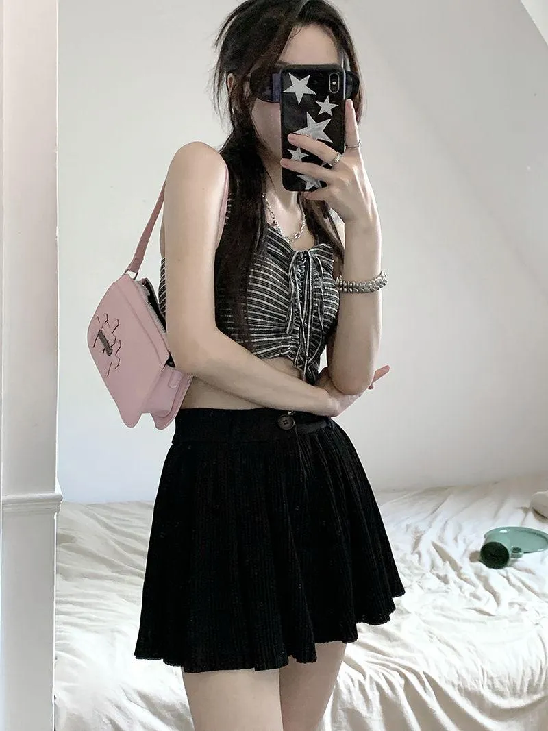 Pleated Mini Skort