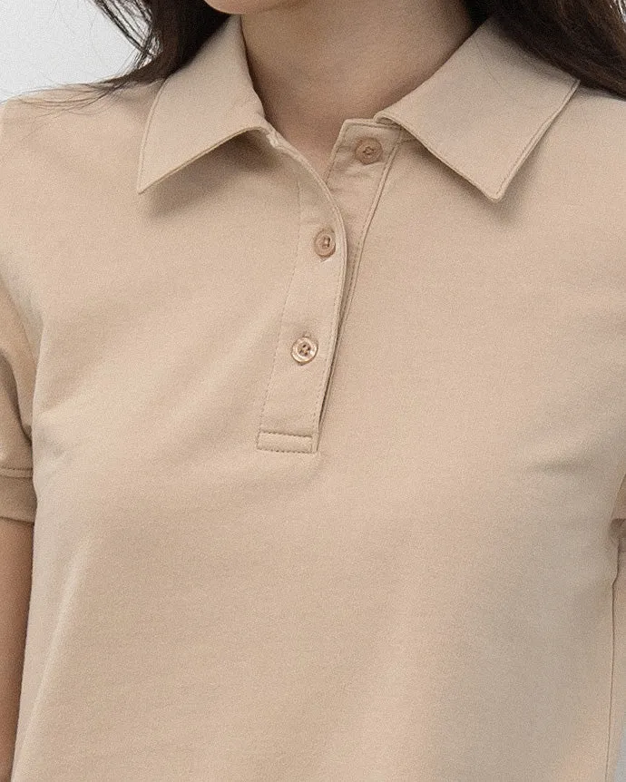 Polo A-line Dress (Khaki)