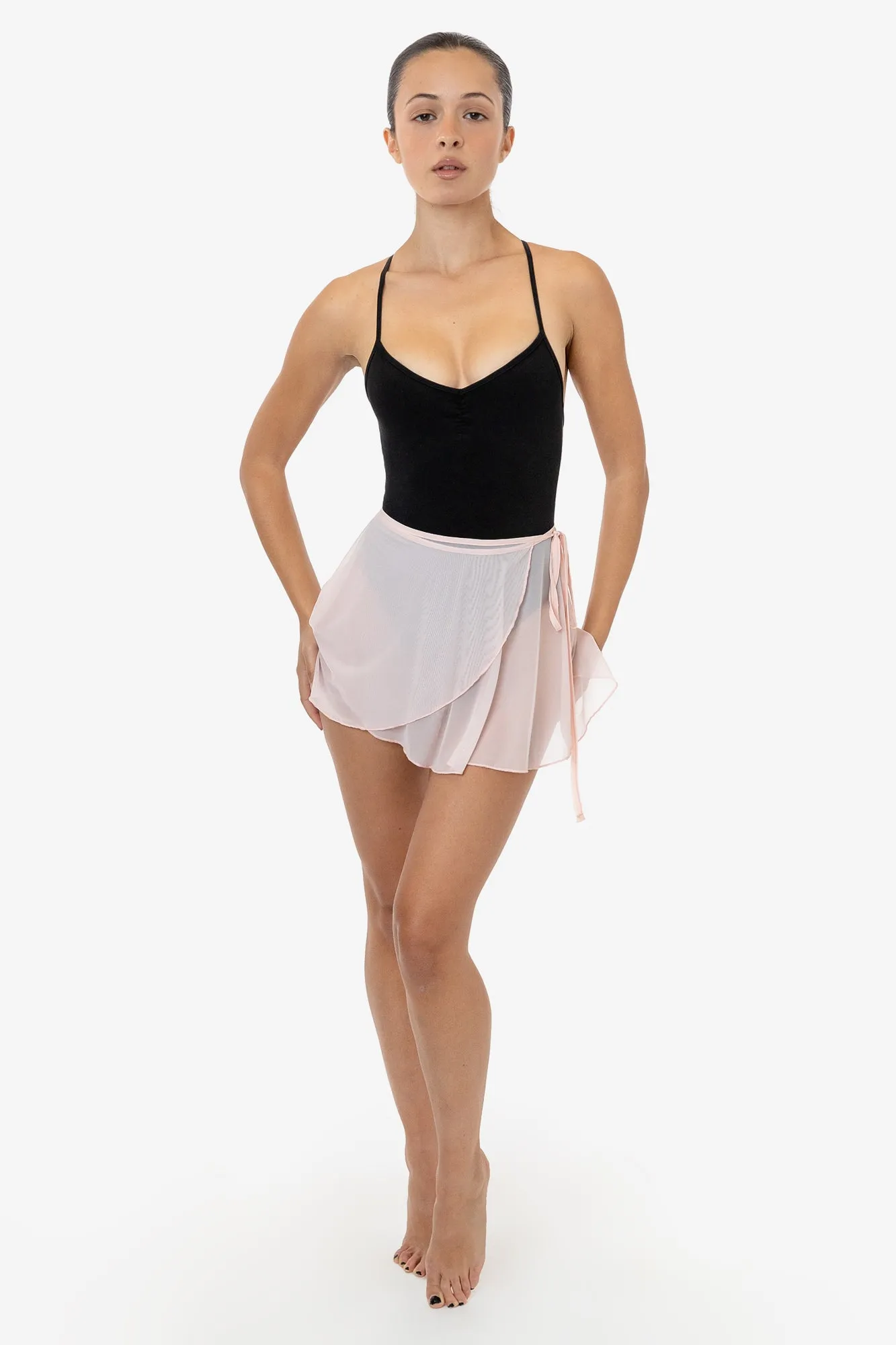 RNS300 - Micro Mesh Ballet Wrap Skirt