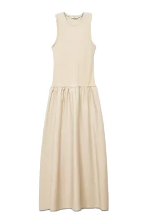 Sand A-Line Dress