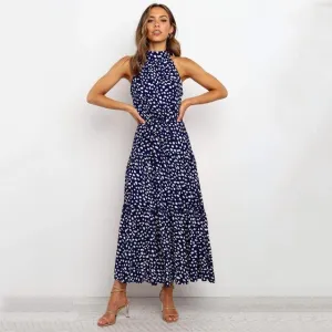 Summer Polka Dots Long Dress