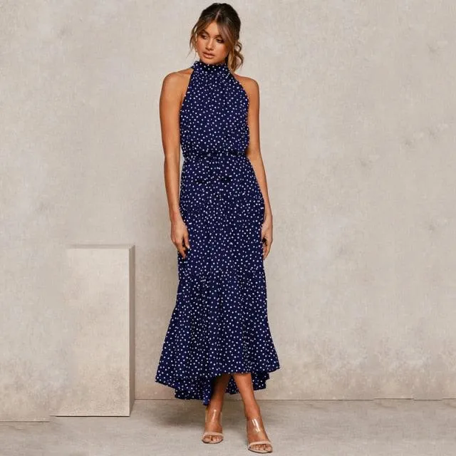 Summer Polka Dots Long Dress