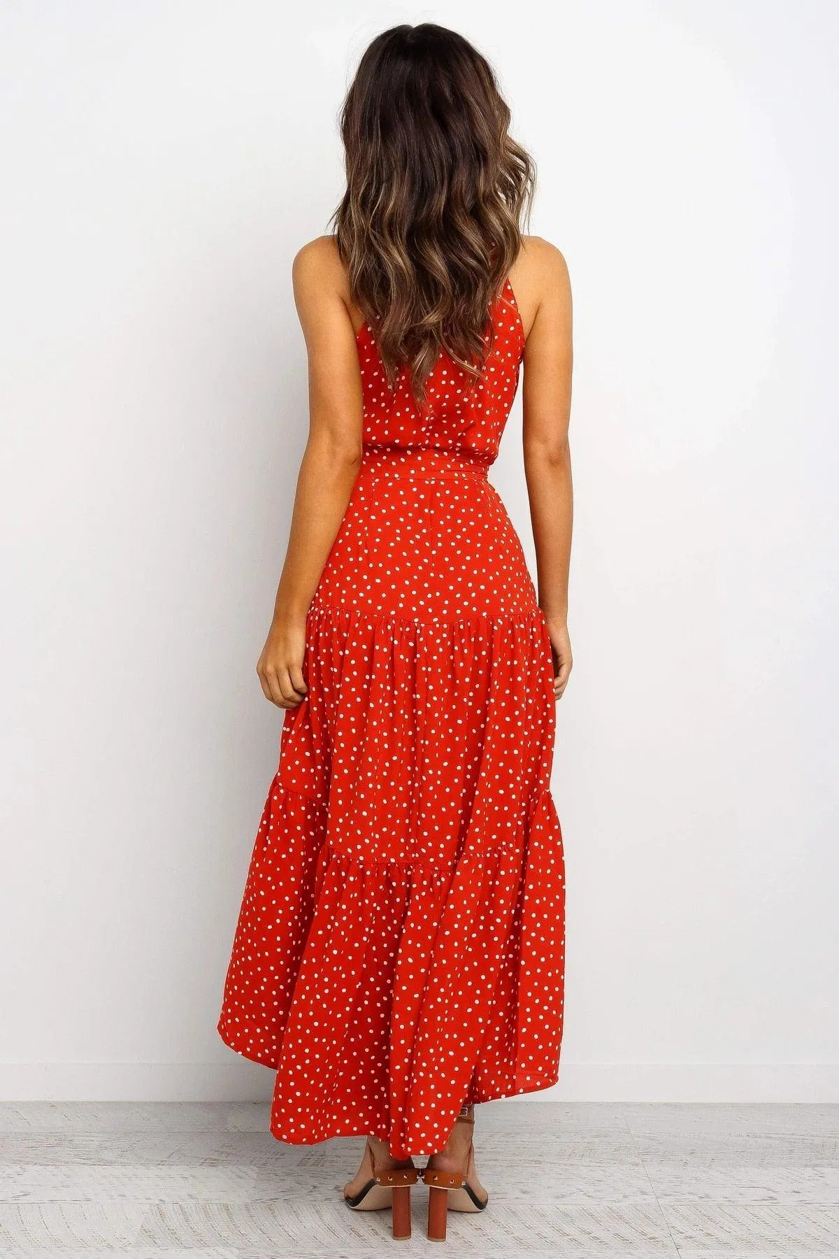 Summer Polka Dots Long Dress