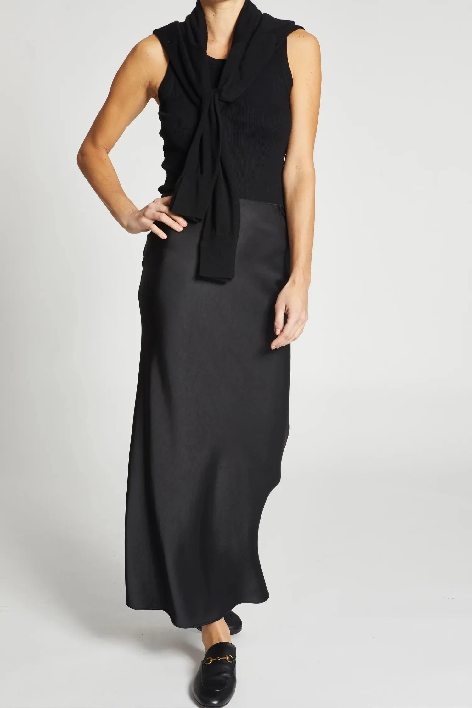 Talia Maxi Skirt in Black