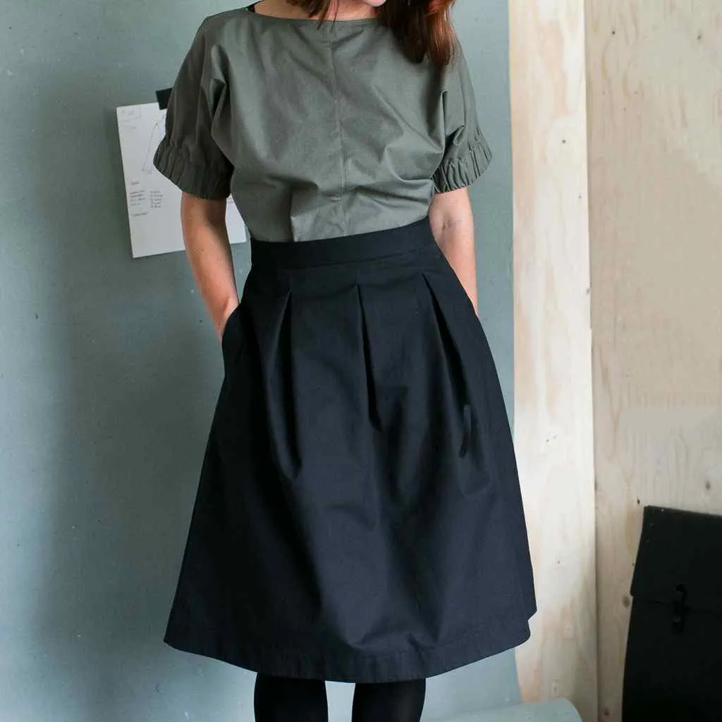 THE ASSEMBLY LINE • Three Pleat Skirt Sewing Pattern (XS - L)