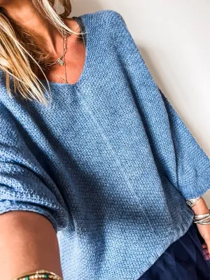 V-Neck Knit Jumper