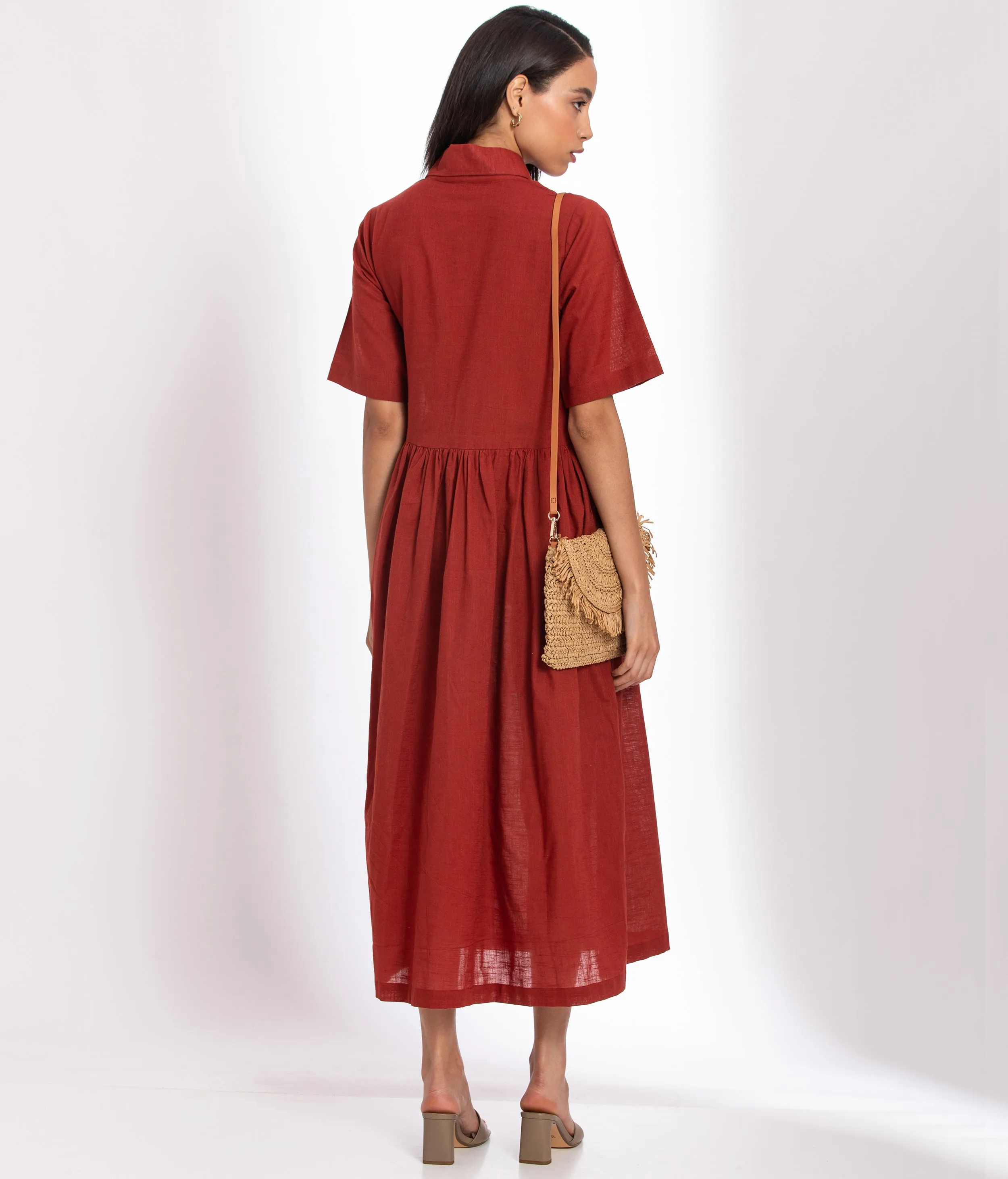 Warm Red Maxi dress