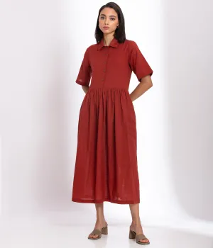 Warm Red Maxi dress