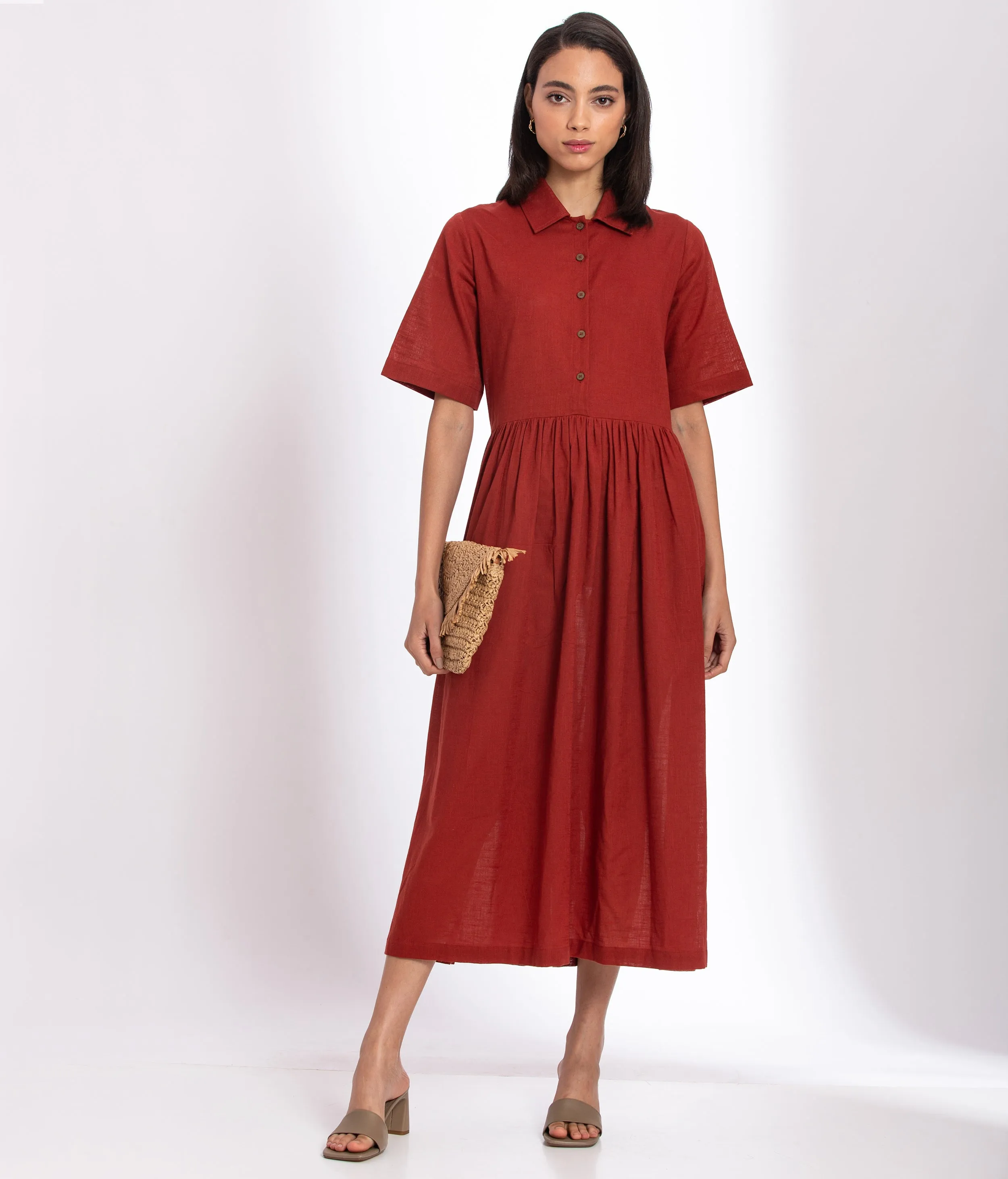 Warm Red Maxi dress