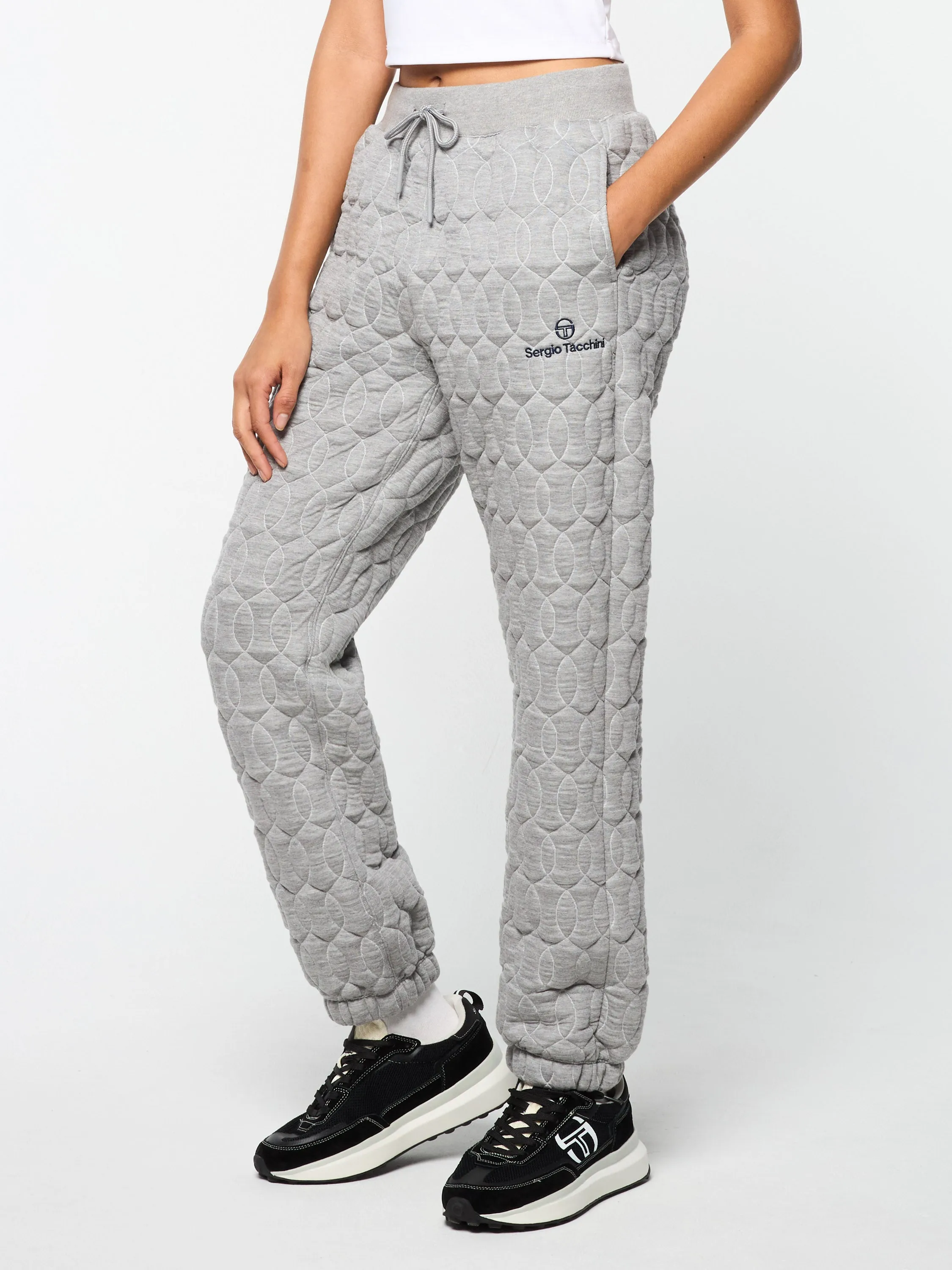 Women's Aversa Quilted Sweatpant- Heather Grey