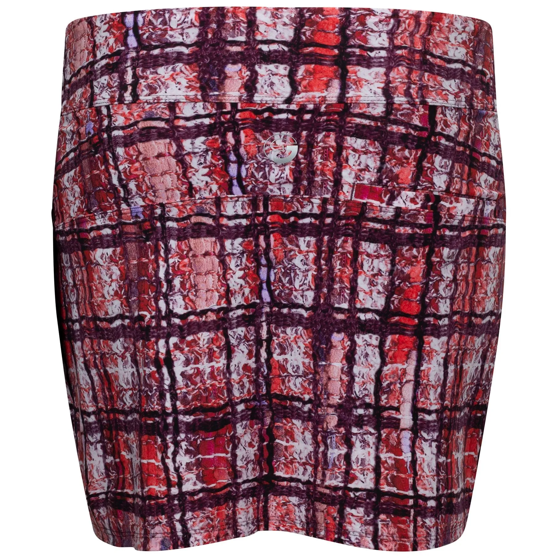 Womens Warm Boucle Plaid Printed Front Pocket Skirts - AW22